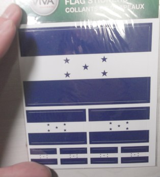 ホンジュラス国旗ステッカー!2012年12月1日(土)①